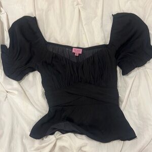 black francesca's top